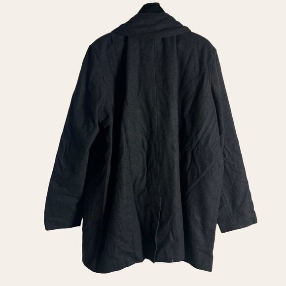 Kenneth Cole Reaction Men’s Black Wool Blend Dickey Coat Size XXL - Picture 9 of 9